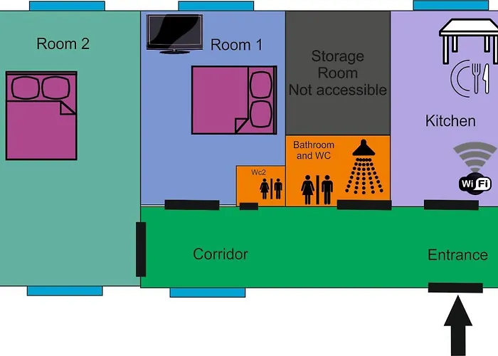 公寓 District, тихий центр города, всё под боком, удобно *